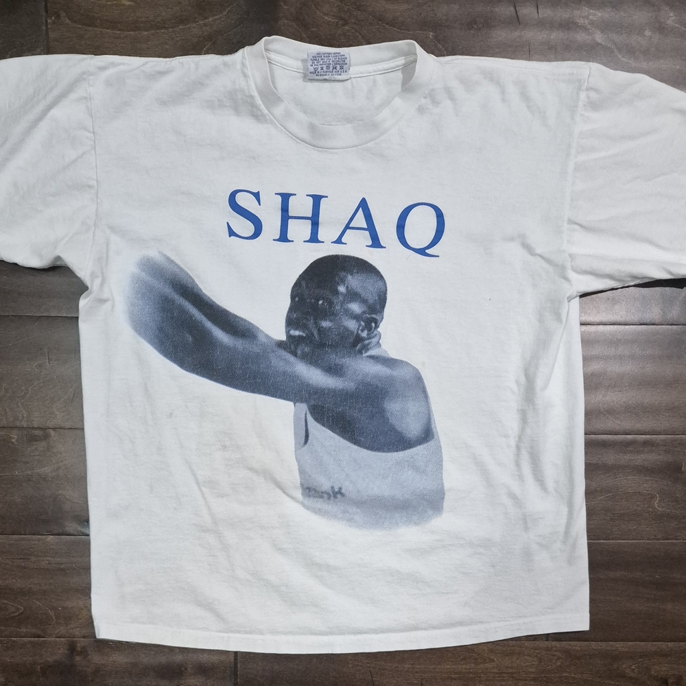 Reebok White and Blue Graphic Tee